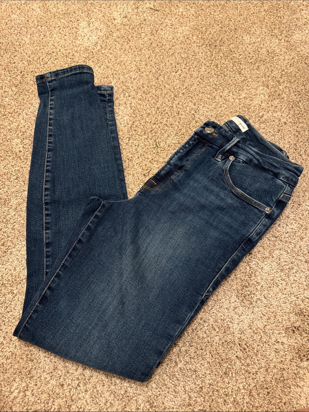 Dark Blue Women's Good American Skinny Jeans - Classic Stretch Denim